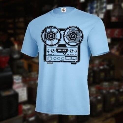 Fashion Men T Shirt Free Shipping New REEL TO REEL TAPE MACHINE SHIRT, Analog Audio Recording, Studer Otari TEAC Tee Shirt