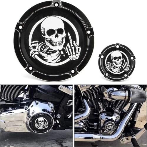 Motorcycle Derby Timer Timing Black CNC Engine Cover Aluminum Twin Cam for Harley Softail 1999 2000 2001-later