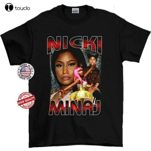 New Nicki Minaj T-Shirt Retro 90S Shirt Black S-5XL Tee Gift For MenS Women Cotton Tee Shirt