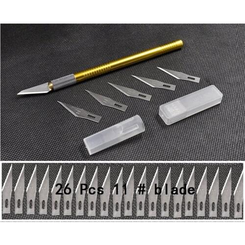 26 Blades Art Knifes Wood Carving Tools Razor Hobby Leather Fruit Food Craft Sculpture Engraving Scalpel DIY Cutting PCB Repair