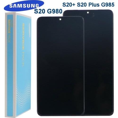 Original Display For Samsung Galaxy S20 G980 G980F G980DS Screen S20+ S20 Plus G985 G985F LCD Touch Screen Digitizer+black spots