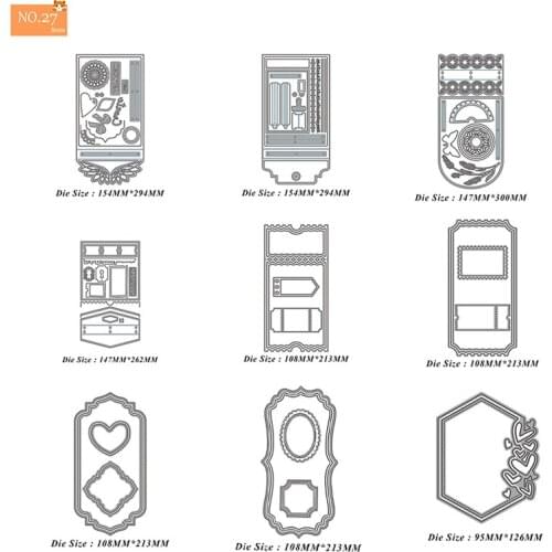 Hand Account Frame Cutting Dies New Arrival 2021 Scrapbook Photo Album Decoration Stencil Embossing DIY Greeting Card Craft Dies