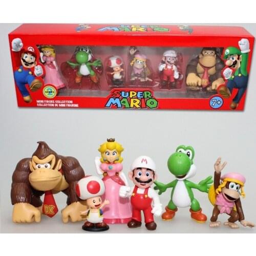 Super Mario anime Dolls Mario bros Luigi Yoshi collect Model Original Ornaments action figure Cartoon Odyssey kid Christmas Gift