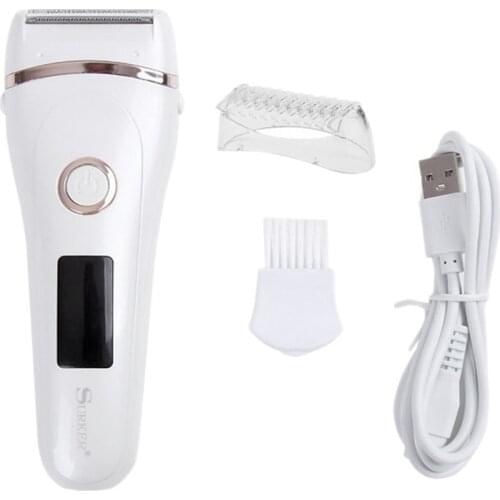 Surker SK-515 Facial Hair Removal Epilators for Women Cordless Ladies Body Epilator Rechargeable Hair Remover for Bikini