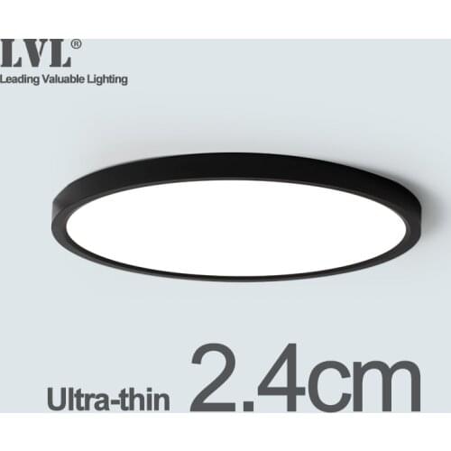 LED Ceiling Light Black Shell 12W 18W 24W 32W 4000K Modern Surface Ceiling Lamp For Kitchen Bedroom Bathroom Lamps