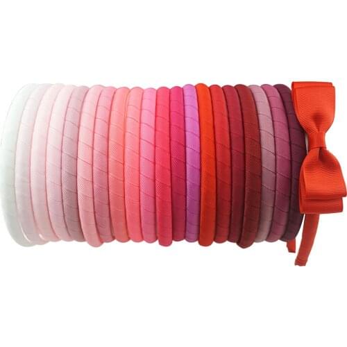 10pcs/lot 10mm Solid Covered Hairbands for Women Girls Candy Colors Headband Cute Hair Ribbon Hair Hoop Hair Accessories