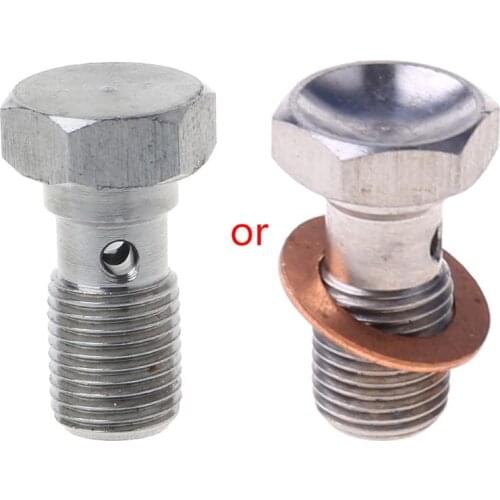 3/8x24 UNF AN-3 JIC Stainless Steel Bolt 20mm Long Brake Hose Fitting Eye