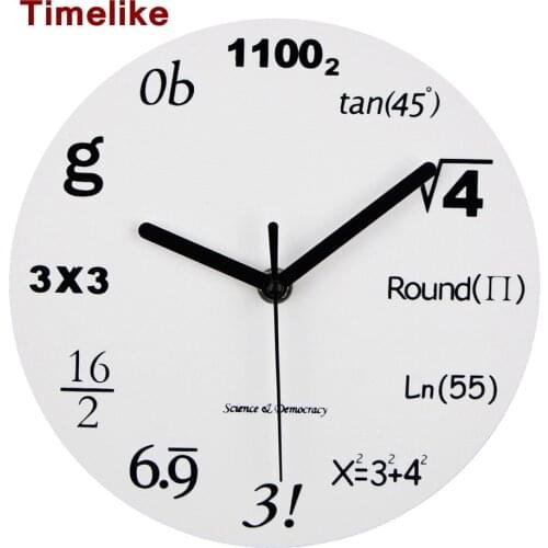 Acrylic Wall Clocks 2019 New Arrivals Needles Modern Novelty Maths Equation Quartz Clock Home Decor Relogio De Parede