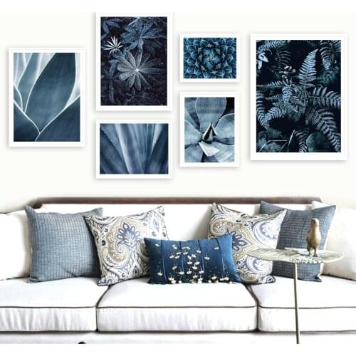 Aloe Fern Grass Lupine Plant Landscape Wall Art Canvas Painting Nordic Posters And Prints Wall Pictures For Living Room Decor