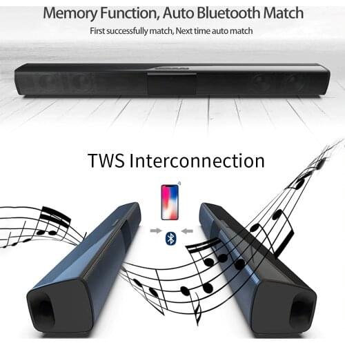 CYBORIS TWS High Quality Bluetooth Speaker BT 4.2Wireless Music Amazing HIFI Sound Quality Home Theater Experience TF FM AUX RCA