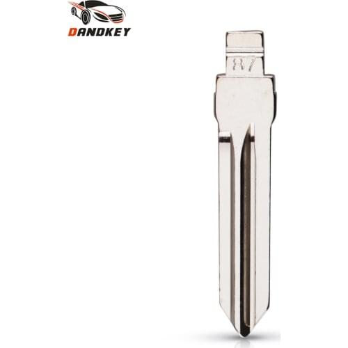 Dandkey NO.87 Metal Blank Uncut Flip Folding KD Replacement Remote Key Blade Type #87 For Buick LaCrosse Original Blade
