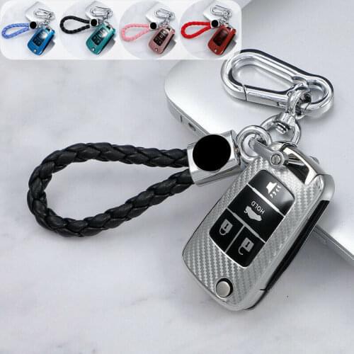 Carbon TPU Car Remote Key Bag Shell Holder Fob Cover Case For Chevrolet Camaro Cruze Equinox Sonic For GMC Terrain For Buick