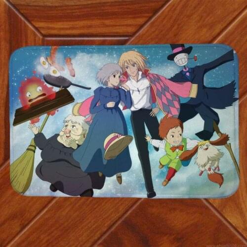 Howls Moving Castle Floor Mat Carpet Decor Bedroom Doormat Anime Manga 001