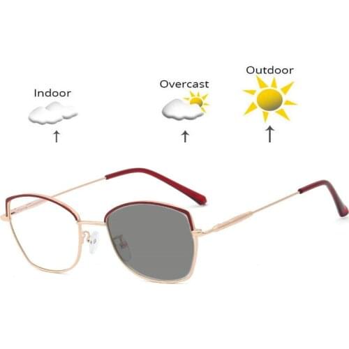 New Ultralight Myopia Optical Glasses Frame Retro Round Finished Myopia Photochromic Sunglasses UV400 with Box FML