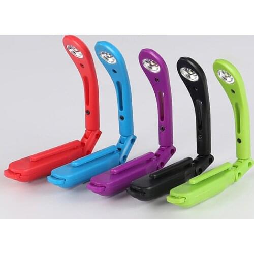 5 Colors Led Book Light Clip Portable LED Reading Lamp Portable Tiny Book Light LED Eye ProtectionTravel Reading Lamp Clip