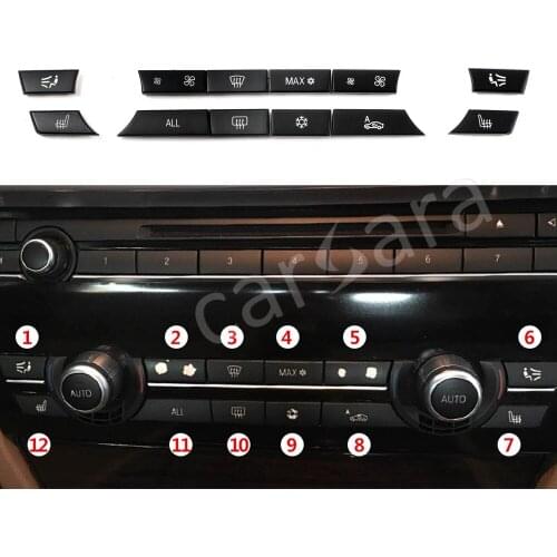 AC Air Conditioning Switch Button Cover Replacement for B MW Low/Middle/High End 5 Series /5 Series GT / 6 Series / 7 Series