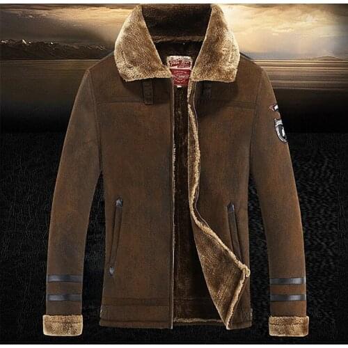 TQGQG Men's Suede Jackets