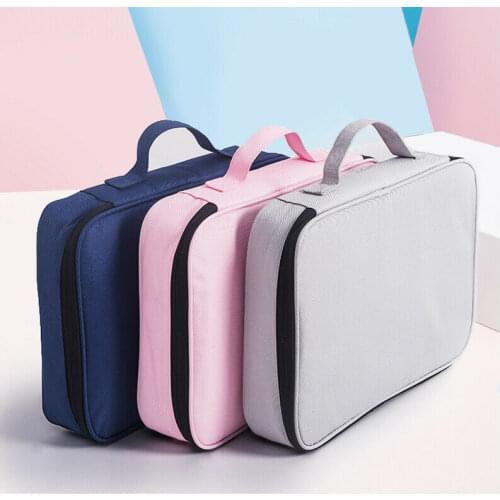 Waterproof Passport Document Bag Travel Organizer Papers Storage Pouch Credential Bag Diploma Storage File Pocket with Separator