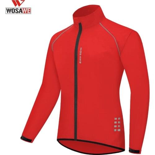 WOSAWE Cycling Jacket Sunscreen Clothes Men Moto Bicycle Clothing Outdoor Riding Windbreaker Anti-UV Quick Dry Wind Coat