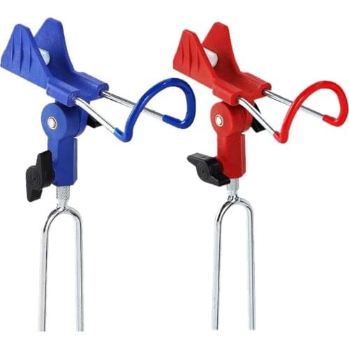 2 Pcs/Lot Rod Holders for Fishing Fish Rod Folding Holder Ground Bank Fishing Rod Rack Holder for 360 Degree Adjustable
