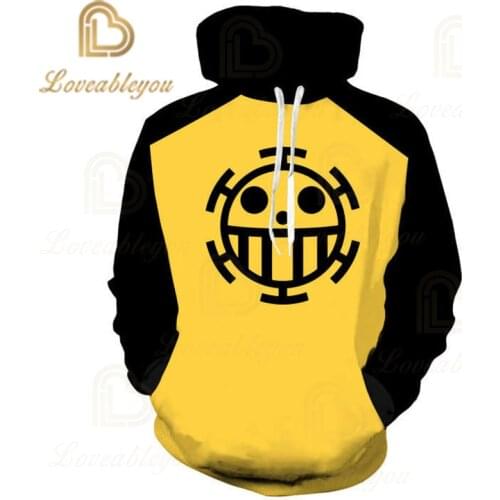 Anime One Piece Luffy Ace Law Zoro 3D Outfit Sweatshirts Men Women Hoodies Zipper Coat Jacket Pullover Uniform Cosplay Costume