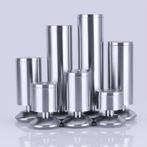 4Pcs Adjustable Stainless Steel Sofa Legs Replacement Furniture Feets Chair Table Desk Cabinet Leg , 6/8/10/12/15/20cm
