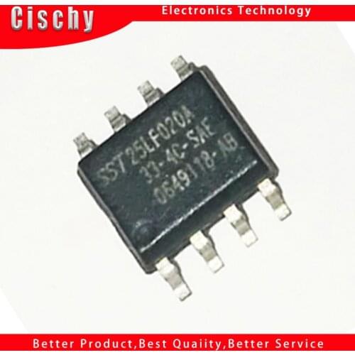 5pcs/lot SST25LF020A-33-4C-SAE SST25LF020A SOP 25LF020 SOP8 SMD In Stock