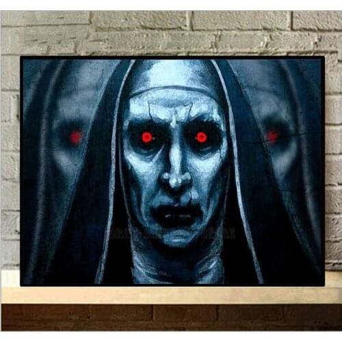 Diamond painting "Horror movie character valak" Home wall decoration Halloween gift 5D DIY full embroidery mosaic pattern FH303