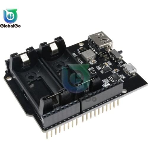 DIY Kit Micro USB 5V Dual 16340 Lithium Battery Charger Module +500mA Mobile Power Boost Board + Battery Box Case