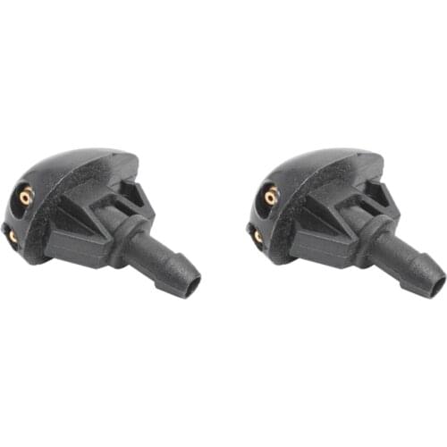 2 Pieces Black Windshield Wiper Water Spray Jet Washer Nozzles for Nissan Frontier