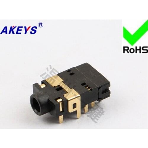 3 PCS Headphone socket 10 pins and 2 fixed pins 3.5MM socket mother socket power supply socket PJ-32250