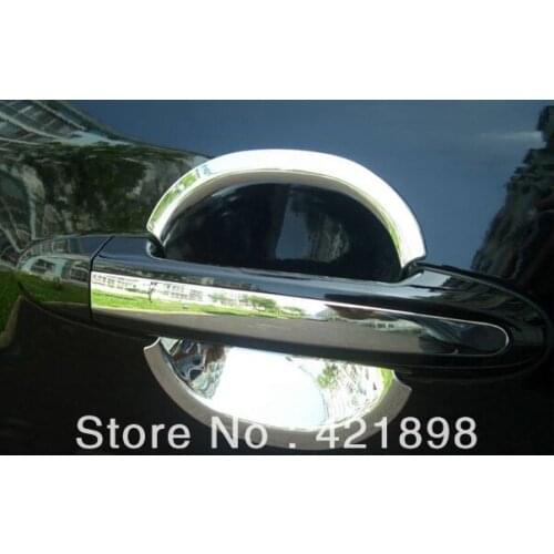 For Hyundai Santa Fe 2010 2011 2012 ABS Chrome Door Handle Bowl Cover Cup Trim Molding Garnish