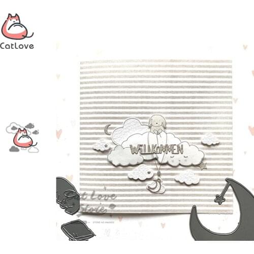 Love Clouds Metal Cutting Dies Scrapbooking Stencil Die Cuts Card Making DIY Decorative Craft Embossing New Dies For 2020