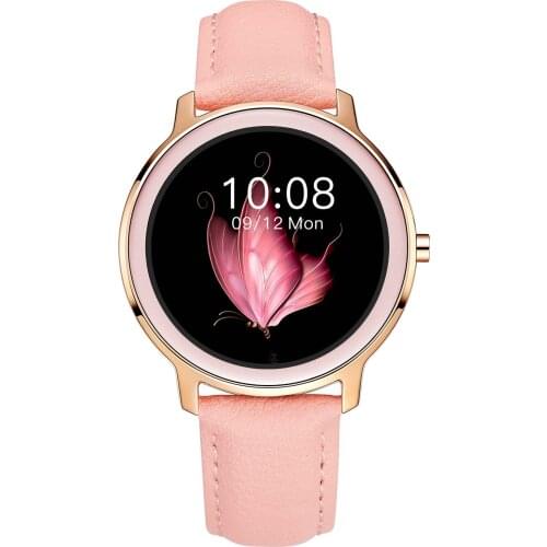 2021 New R18 7m Super Slim Women Smart Watch Full Touch Screen Heart Rate Monitor Blood Pressure Smartwatch For Android IOS KW10