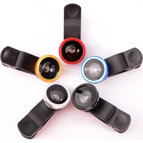 Phone lens Fisheye 6x macro lenses For with Clip lens Kits on the Smartphone 0.67x Wide Angle Zoom Lens Camera Super Macro Lens