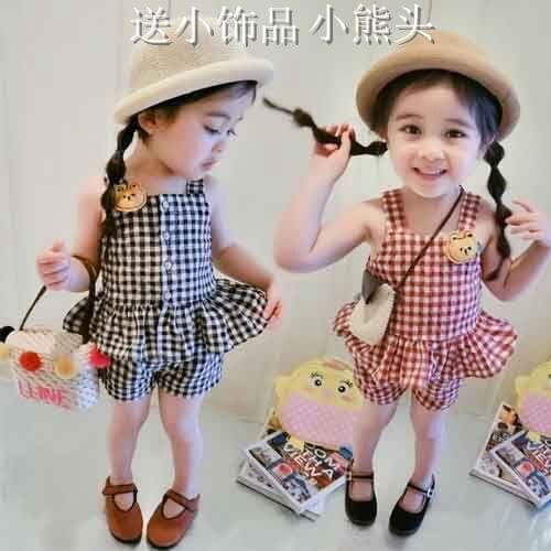 Toddler Girl Clothes 2021 New Baby Clothing Sets Vest Trousers 2 Pieces Boutique Kids