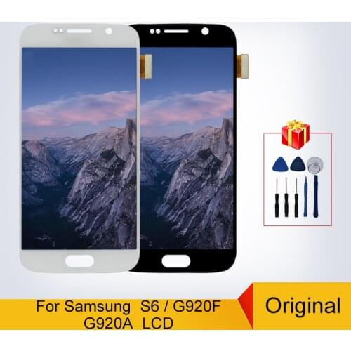 Original For Samsung Galaxy S6 LCD G920 G920F G920I G920P G920V G920A LCD Display Touch Screen Digitizer Replacement Parts