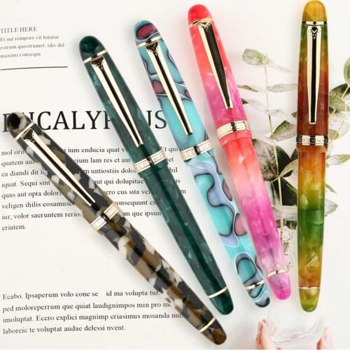 Moonman S3 Colorful Resin Fountain Pen Camouflage Gold-plated EF/F Nib Ink Pen Original Box