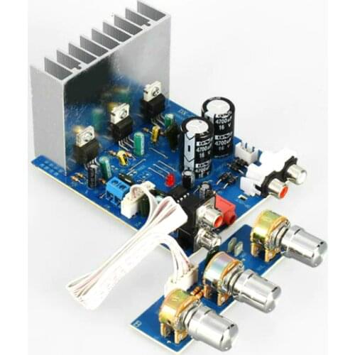 SOTAMIA TDA2030 Power Amplifier Board 2.1 Channel Sound Amplifiers 15Wx2+30W Treble Bass Tone Speaker Home Theater DIY