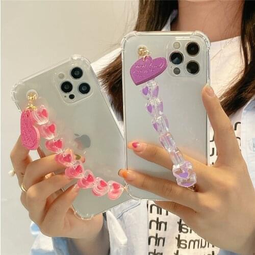 Love Bracelet For OnePlus 7 8 Pro 6T 7T 8T 9Pro Transparent Shockproof Case