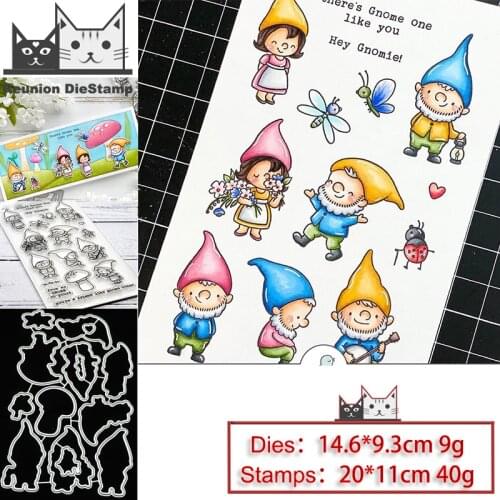 Reunion Christmas Girl Boy Metal Cutting Dies and Stamps Stencil for DIY Scrapbooking Photo Album Embossing Decorative Craft Die