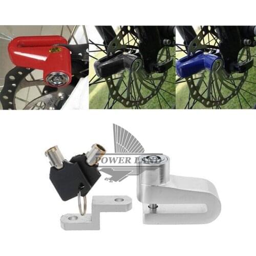 Silver 6mm Motorcycle Bicycle Bike Scooter Wheel Disc Brake Rotor Safe Lock Security Free Shipping