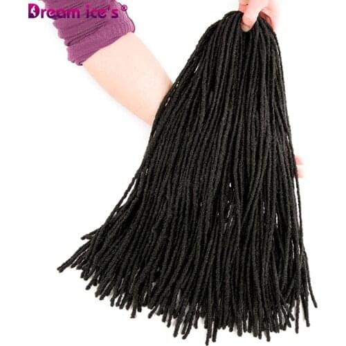 Soft Deadlocks Sister Locks Afro Crochet Braids Synthetic Hair for Women Locs Crochet Hair18 Inch black