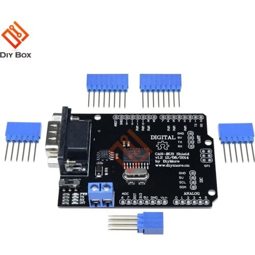 SPI MCP2515 EF02037 CAN BUS Shield Controller SPI 9 Pins Standard Sub-D Expansion Board Module DC 5-12V speed high for Arduino