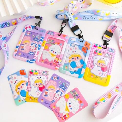 Tangtang Girl Fantasy Belt Card Holder Cute Cartoon Card Pack Soft Girl Japanese Bus Card Set Student Meal Card Pack