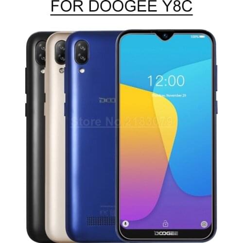 For Doogee Y8C Glass Tempered Glass 9H 2.5D Premium Screen Protector Film Cover For Doogee Y8c Smartphone 6.1 Android 9.0