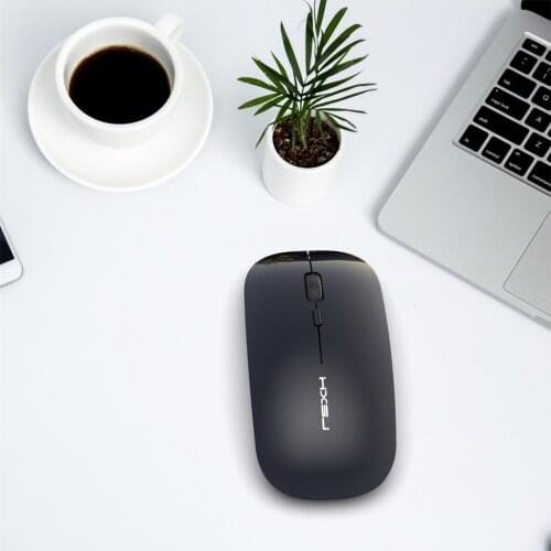 1pc Wireless Mouse USB Receiver 2019 New Ergonomic Wireless Mouse 1200DPI USB+Type-C Rechargeable Optical Mice