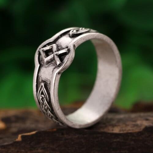 1pc Viking Othala Rune Rings Othila Symber Signet Runic Ring God rings Men Anel New Year Gift Bague