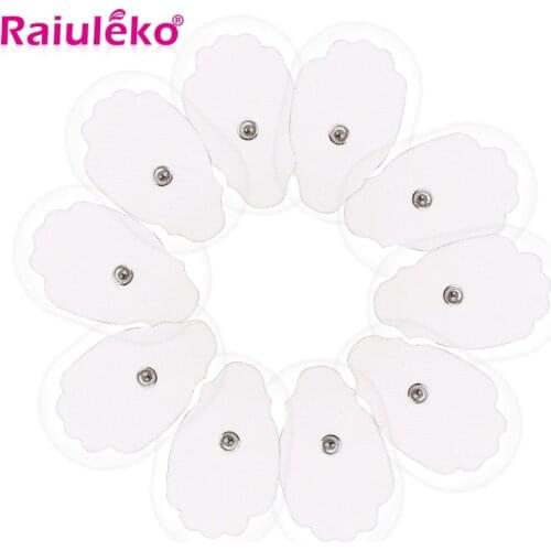 10pcs Tens Electrode Pads Conductive Gel Pads Patch For Electric Acupuncture Therapy Body Massager Pulse Muscle Stimulator