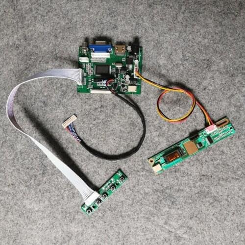 1024*768 monitor drive controller board DIY kit For LP133X7/LP133X8/LP133X09 matrix VGA+2AV LVDS 20-Pin 1-CCFL LCD display